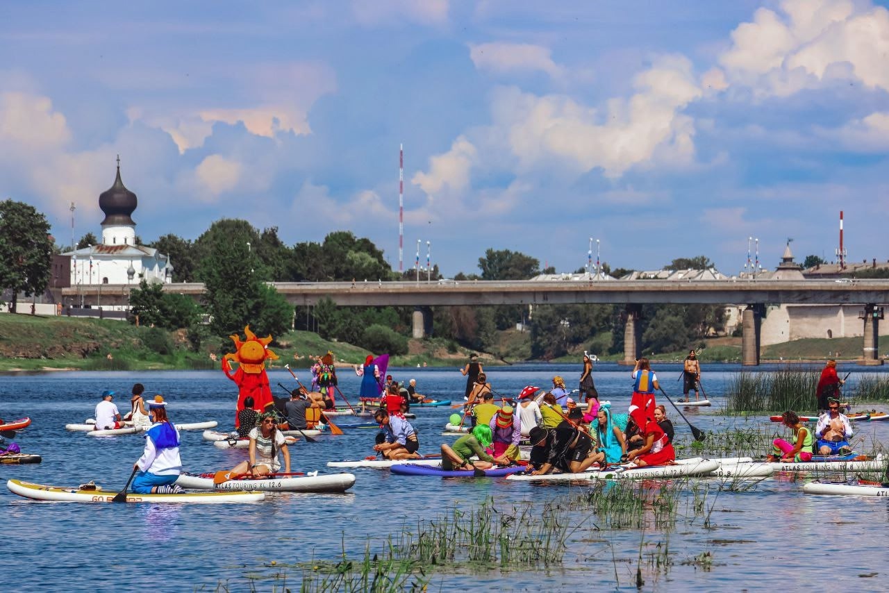 Сап фестиваль на День города Пскова