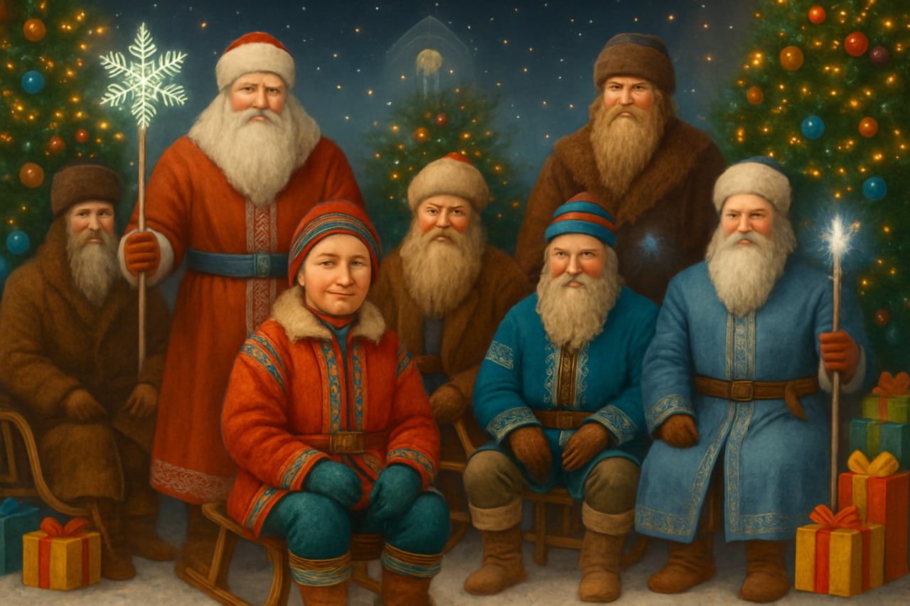 Как называют Деда Мороза и Снегурочку в регионах «Серебряного ожерелья России»